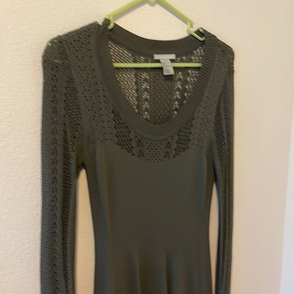 Dark green A Line dress size S